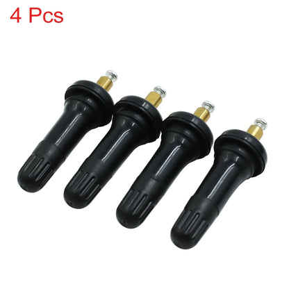 4pcs Pressure Sensor Car Tubeless Tire Valves Caps Stems for Buick