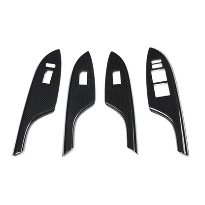 ABS Carbon Fiber Door Window Switch Cover Trim for Toyota Corolla (2007–2013)
