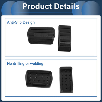 Foot Accelerator Pedal Covers for Ford Mustang Mach-E (2021-2025) Black