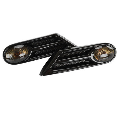 Smoke Lens Amber LED Side Marker Lights for 07-13 MINI COOPER R56 R57 R58 R59