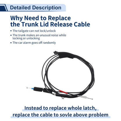 Trunk Lid Release Cable for Honda Civic (2001-2005)