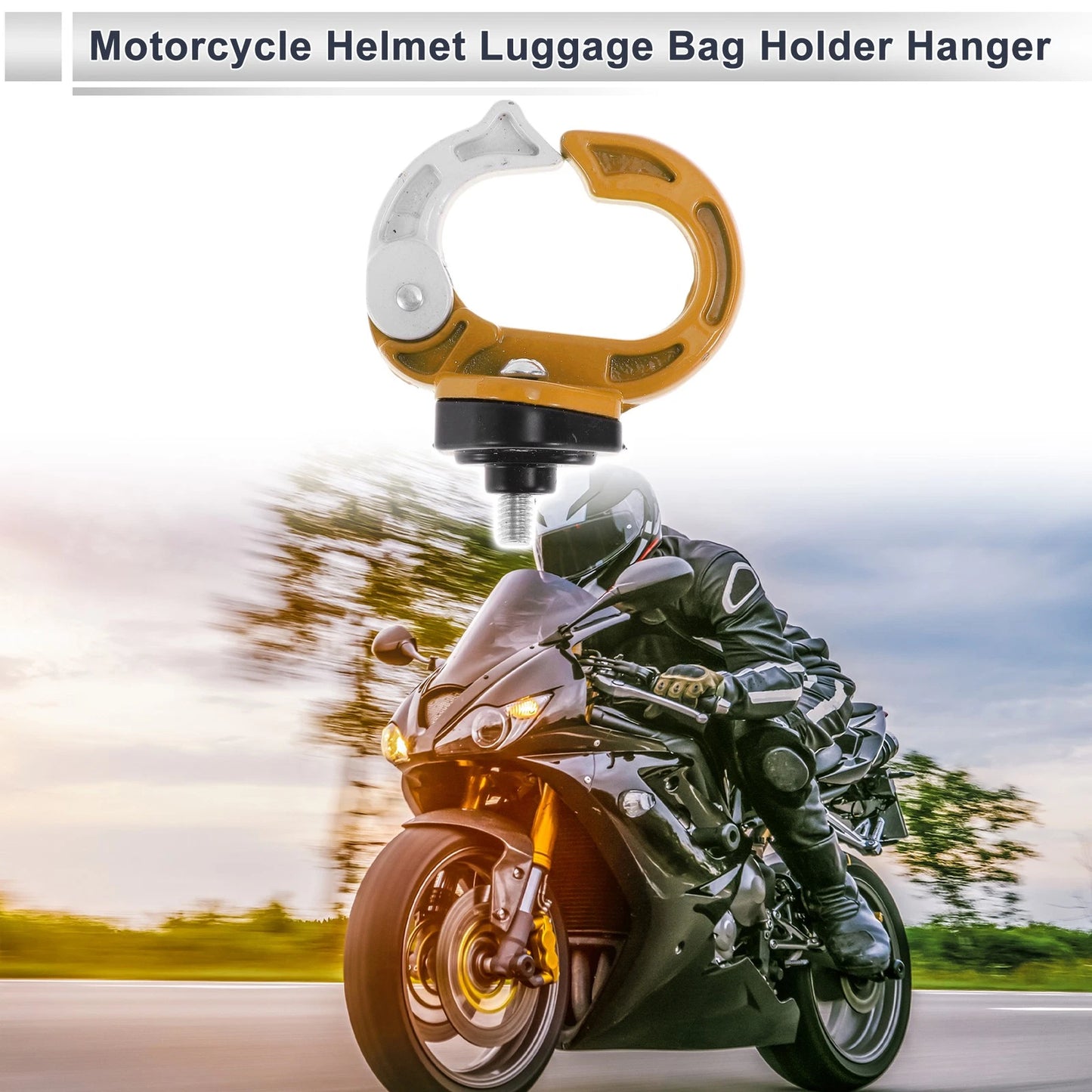 Round Shape Aluminum Alloy Motorcycle Hanging Hook 1 Pc