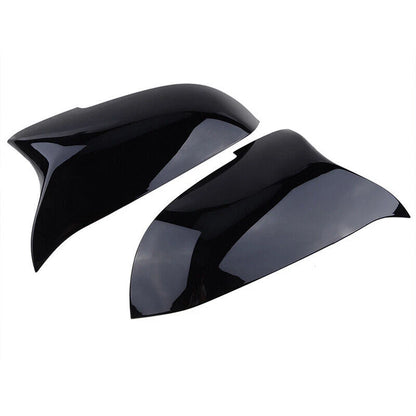 Gloss Black Side Mirror Cover Caps for 2014-2018 BMW 5 Series F10 F11 F18