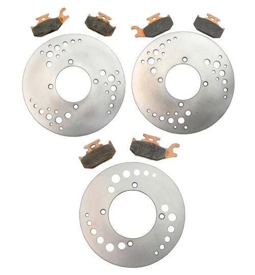 Front Rear Brake Rotors and Pads for Can-Am Outlander 800R EFI (2009–2009)