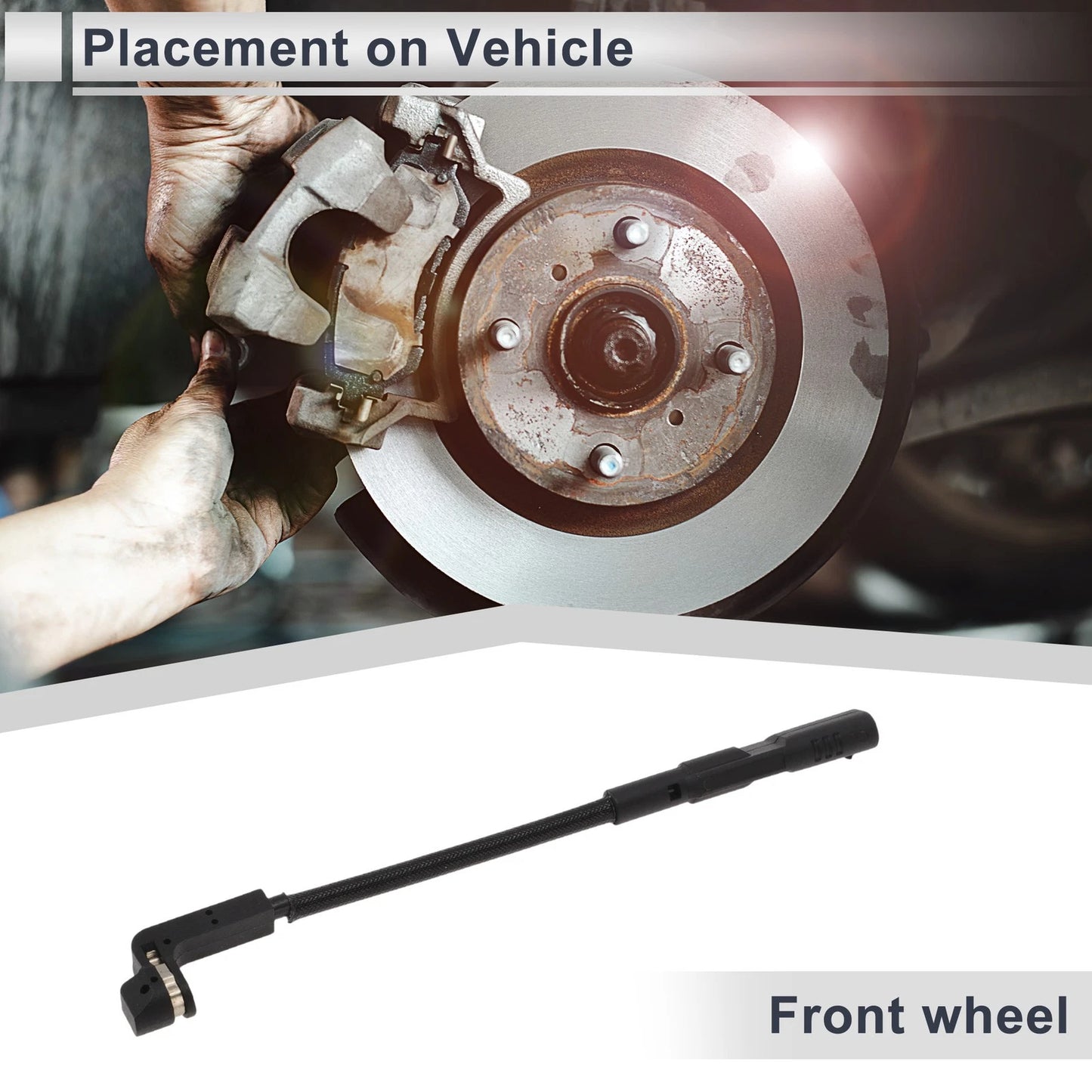 Front Wheel Brake Pad Wear Sensor for GMC Sierra 1500 AT4