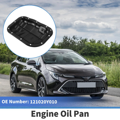 Engine Oil Pan for Toyota Corolla (2017-2023) - 1 x Steel Black