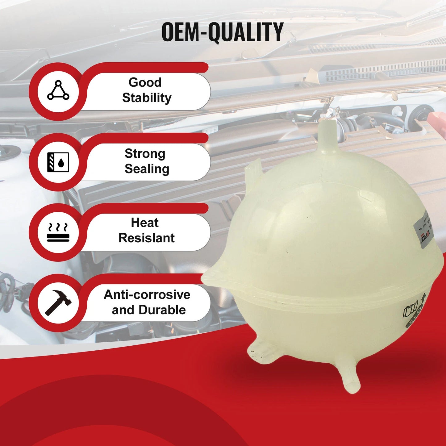 Coolant Expansion Tank for VW T4 Transporter Caravelle Bus Van (1990-2003)