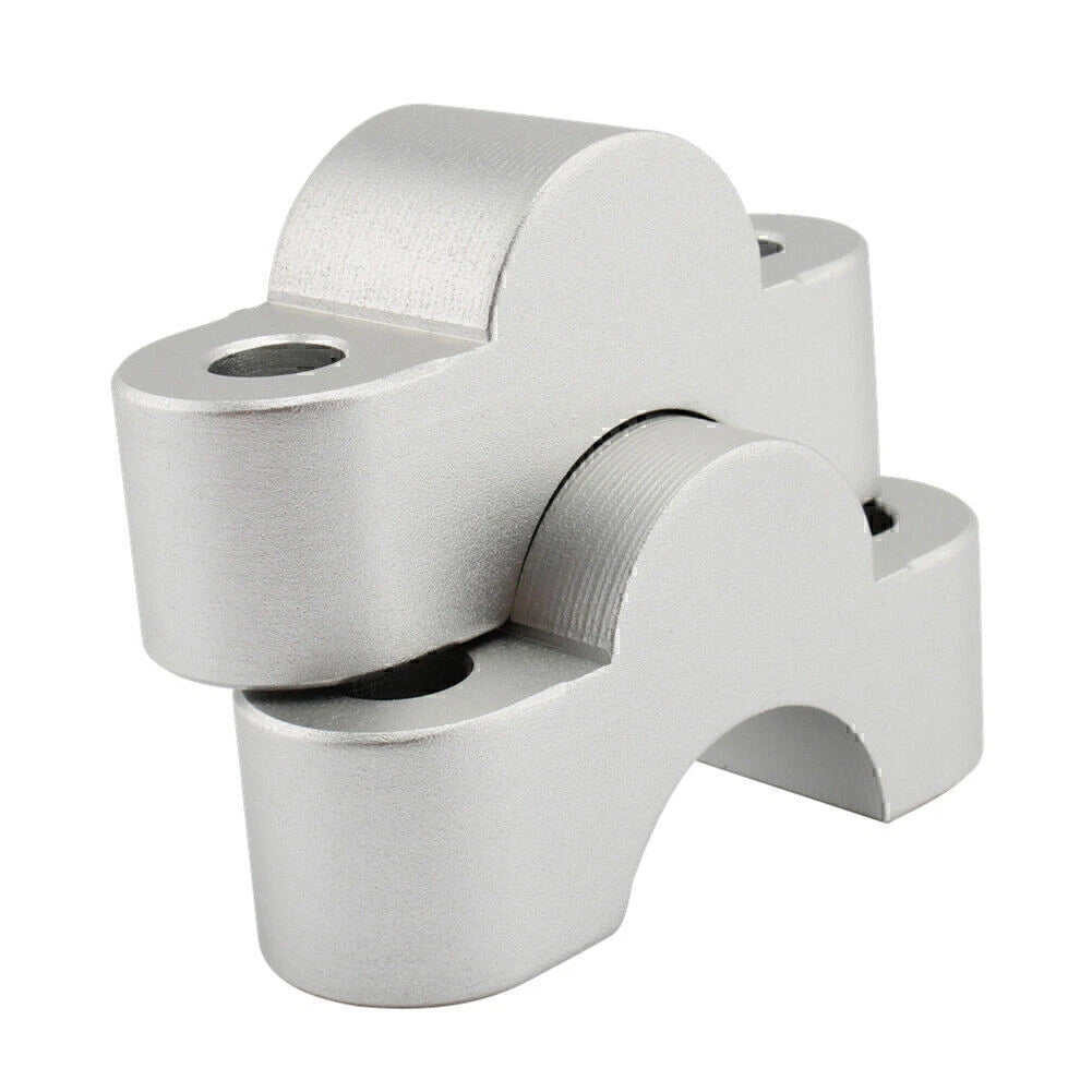 Silver Handlebar Risers Lift Clamp Adapters for BMW S1000XR (2020-2023)