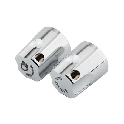 2 x Chrome Headlight Adjustment Switch Knobs for Honda GL1500 (1988-2000)