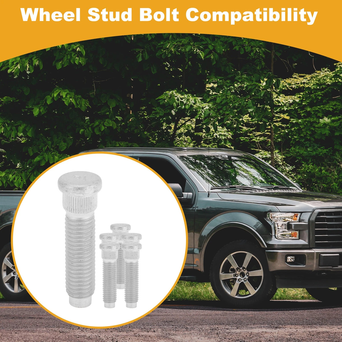M14x2.0 Wheel Lug Studs for Ford F150 (2001-2014) - 6 Pieces