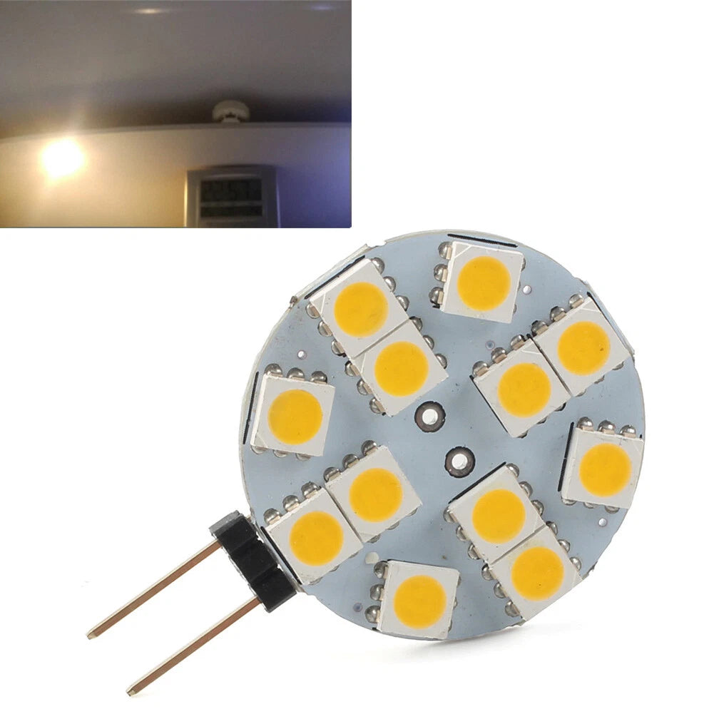 G4 Socket LED Light Bulb 5050 12 SMD for Indoor Car RV Landscape Trailer