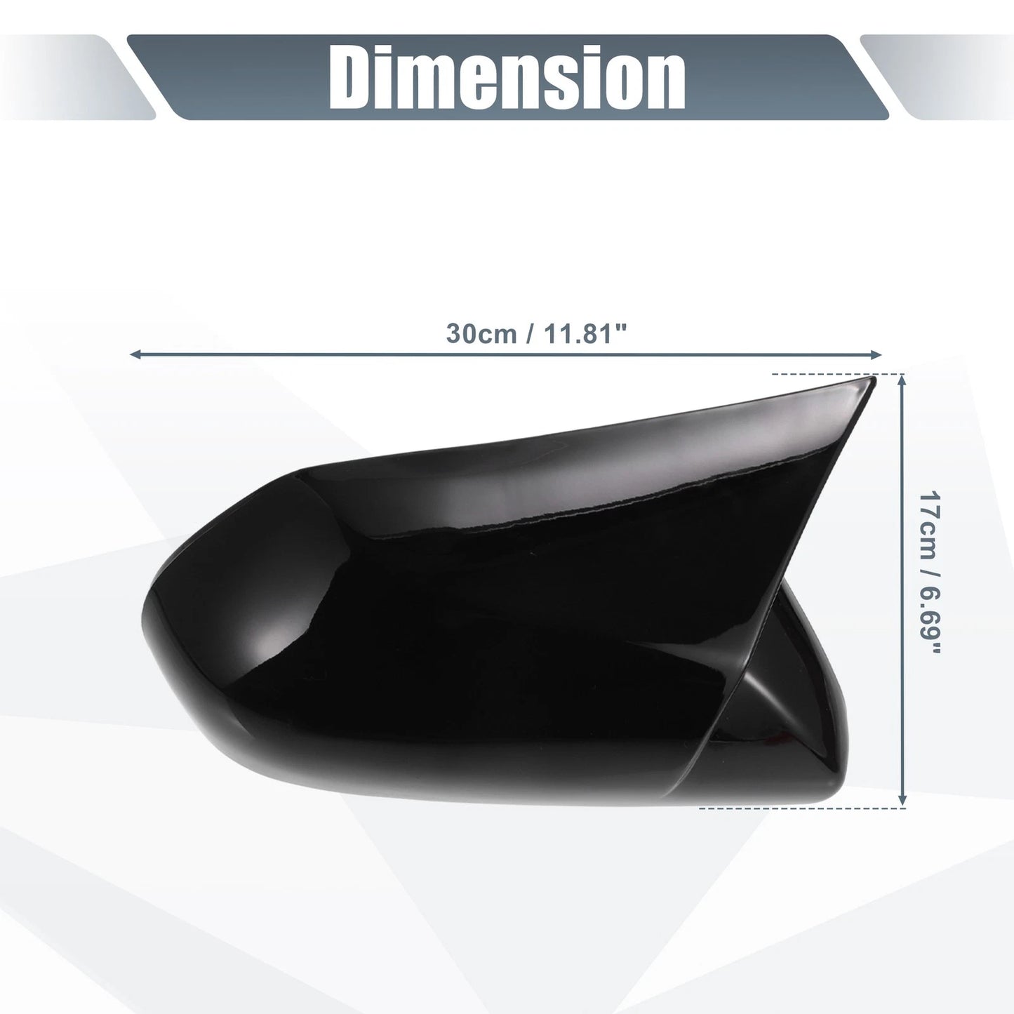Gloss Black Rearview Mirror Covers for Toyota Camry (2018-2020)