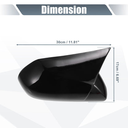 Gloss Black Rearview Mirror Covers for Toyota Camry (2018-2020)
