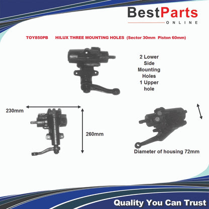 Steering Gear Rebuild Kit for Toyota Hilux (1983–1988)