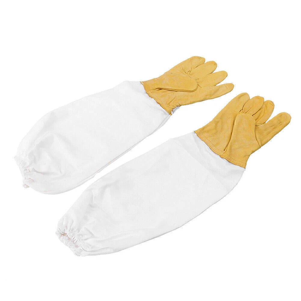 2 x Vented Beekeeping Gloves for Goatskin Beekeeper - Yellow (2020-2023)