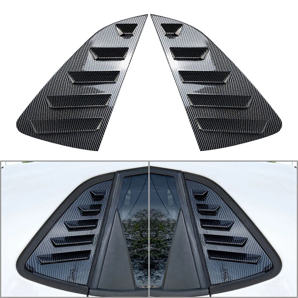 Rear Side Window Louver Vent Trim Covers for VW Polo MK6 (2018 - )