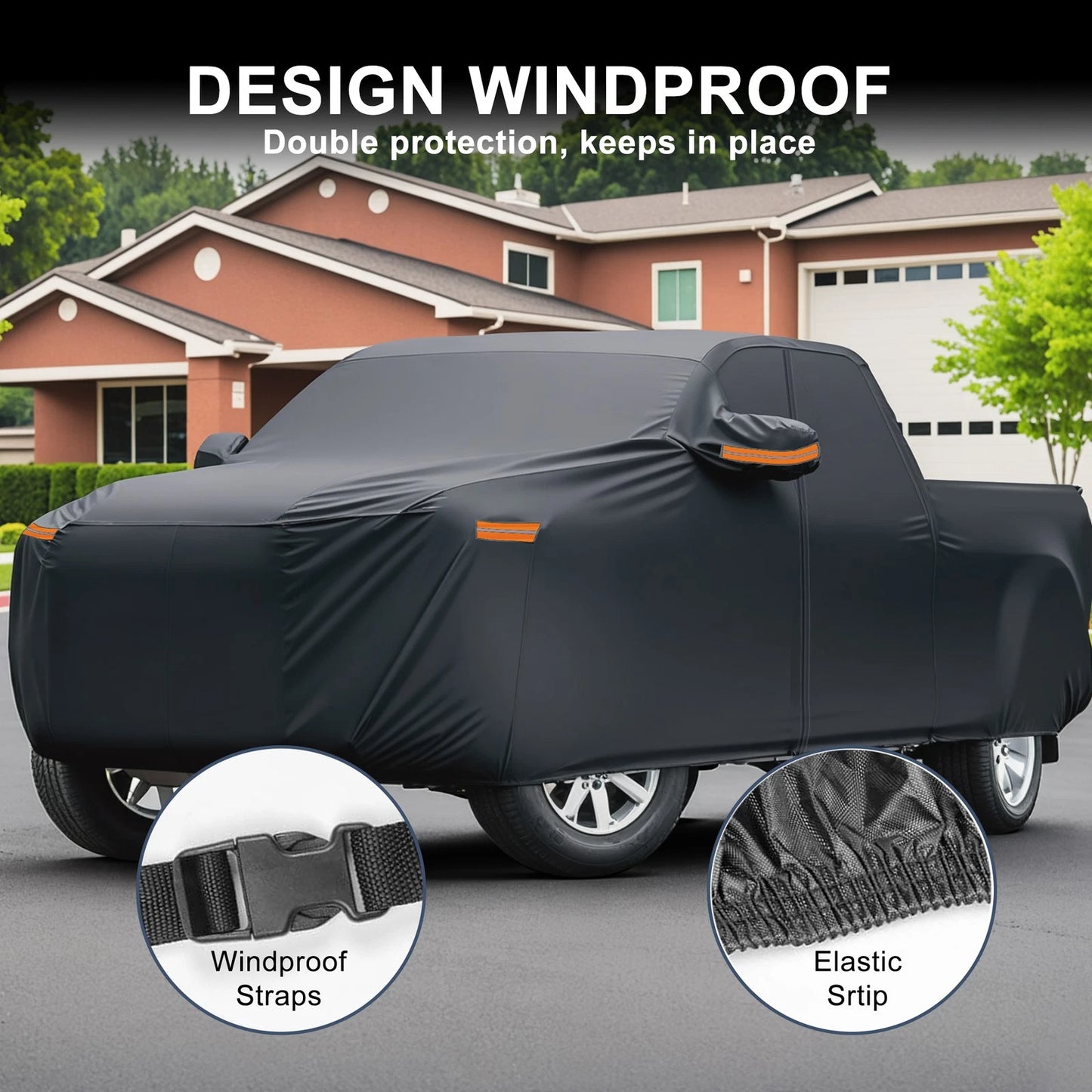 Waterproof 210D-PU Car Cover for Toyota Tundra (2014-2023)