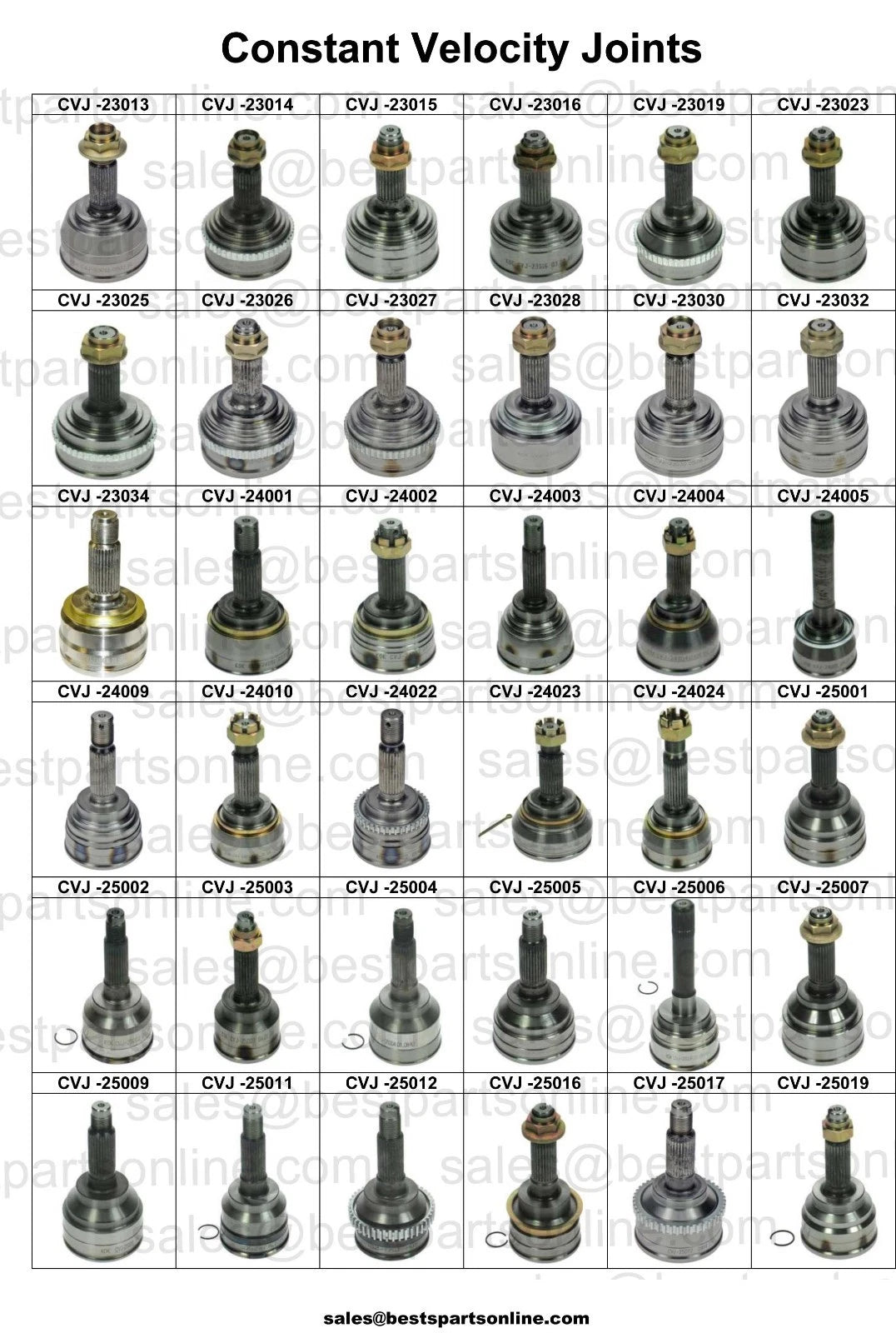 CV Joint for Ford Probe, Mazda 626 MX-6 (89-97, 88-00)