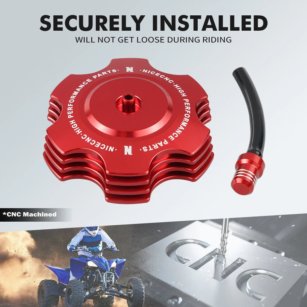 Gas Cap with Breather Valve for Yamaha Raptor 660, 350, 250, 125, YFZ450 (2001-2023)