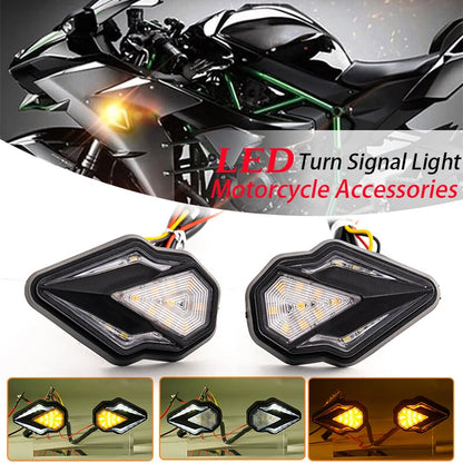 Yellow White LED Flush Mount Turn Signals for Motorcycle (12V)