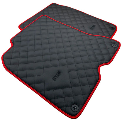 Leather Floor Mats for Ferrari California T (2015-2018) - AutoWin Brand Red Trim