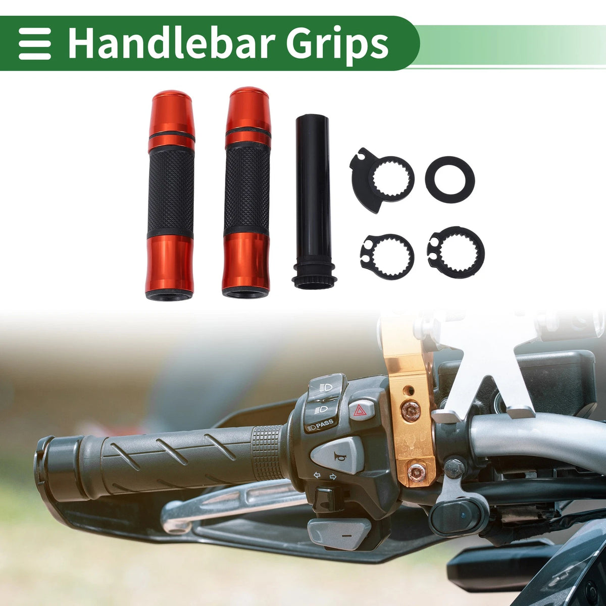 Grips Cover Kit / 7/8" 22mm / Hand Grips for Motorcycle