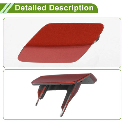 Front Left Washer Nozzle Cover for BMW 320i 2013-2018 (2 x Red Caps)