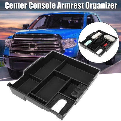 Center Console Organizer Armrest Storage Box for Toyota Tundra (2014-2019)