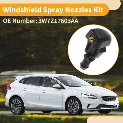 Windshield Washer Nozzle Kit for Ford F150 (2004-2023) - Includes Hose Connector