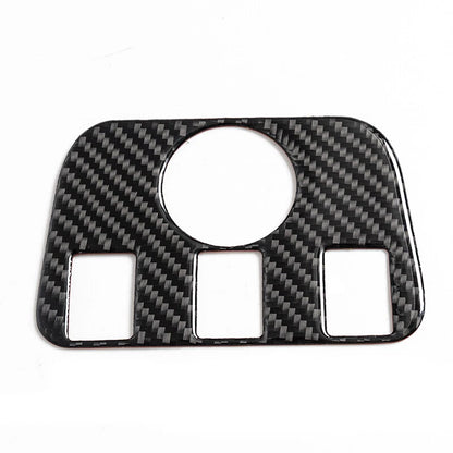 Carbon Fiber Rear Console Seat USB Panel Cover Trim for Dodge Charger (2015-2022)