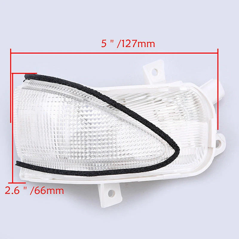 2 x Right Rear LED Turn Signal Light & Mirror Cover for Honda Fit Jazz (2009-2013)