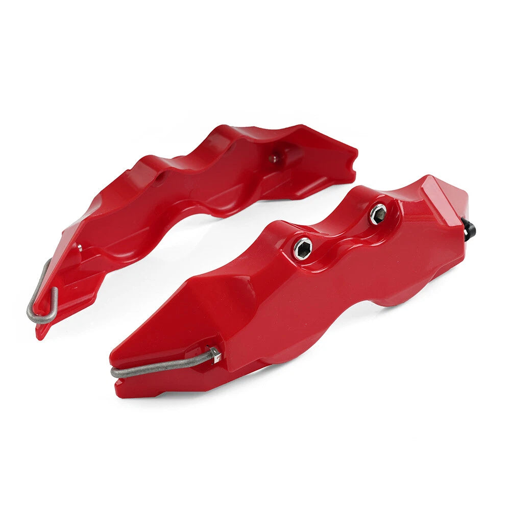 Red Universal Medium 3D Style Car Auto Disc Brake Caliper Covers Set for Make & Model