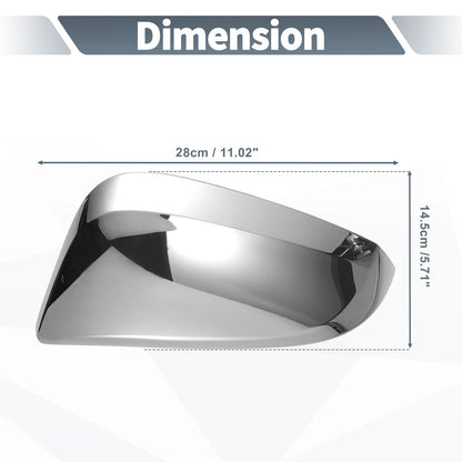 Pair Rearview Mirror Cover Cap Chrome Plated for Toyota Hilux (2015-2020)