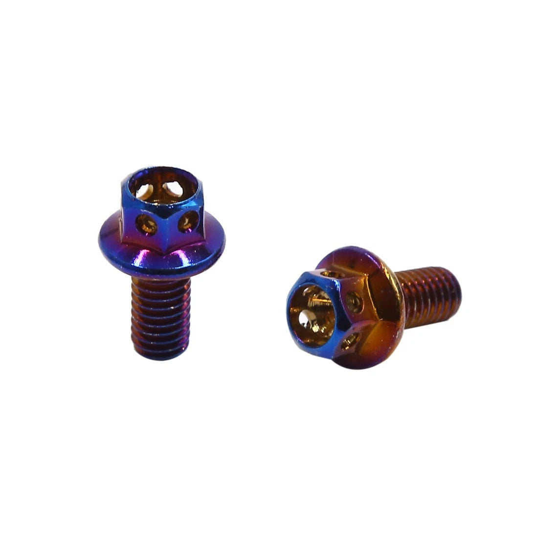 8Pcs Colorful Titanium Alloy Motorcycle Hex Bolts Screws Fastener M6 x 10mm