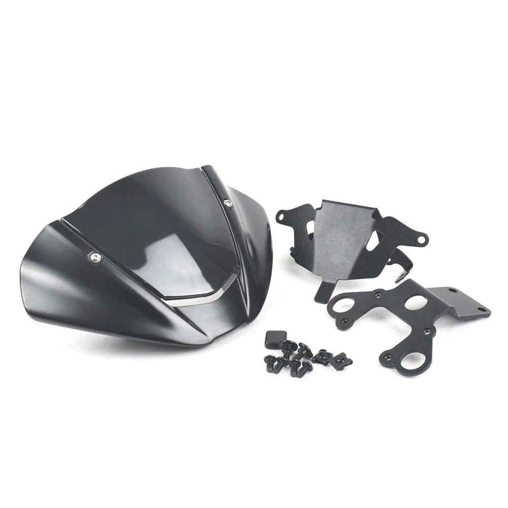 Matte Black Windshield with Bracket for Ducati Monster 950 937 (2021-2022)