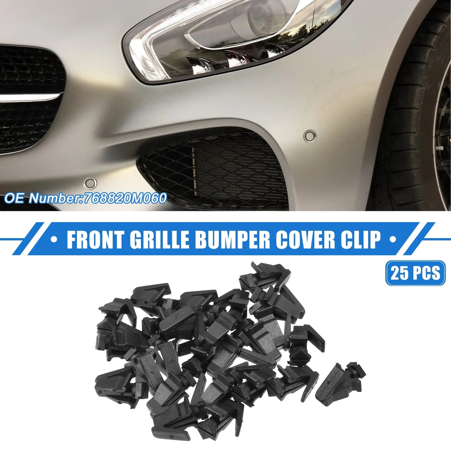 25 Pcs Front Grille Bumper Cover Clips for Nissan Altima (2002-2004)