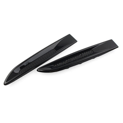 Black Front Side Fender Air Vent Grille Trim for Jaguar XE F-Pace (2015-2023)