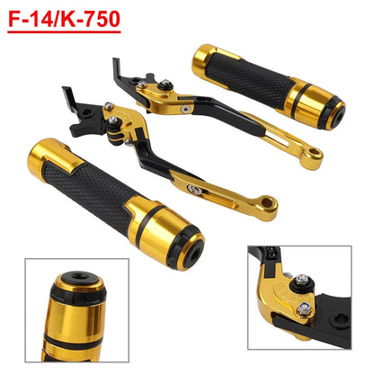 Folding Extendable Brake Clutch Lever Grip Set for Kawasaki Ninja ZX6