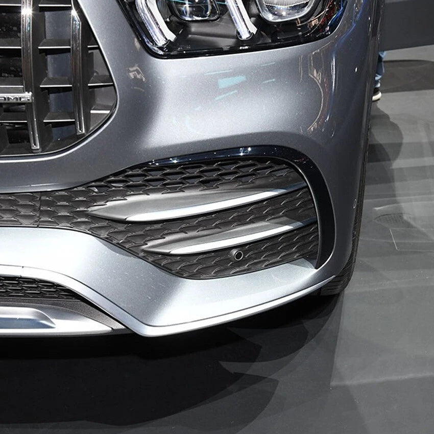 2 x Gloss Front Spoiler Air Vent Trim for Mercedes AMG GLE (2020-2023)
