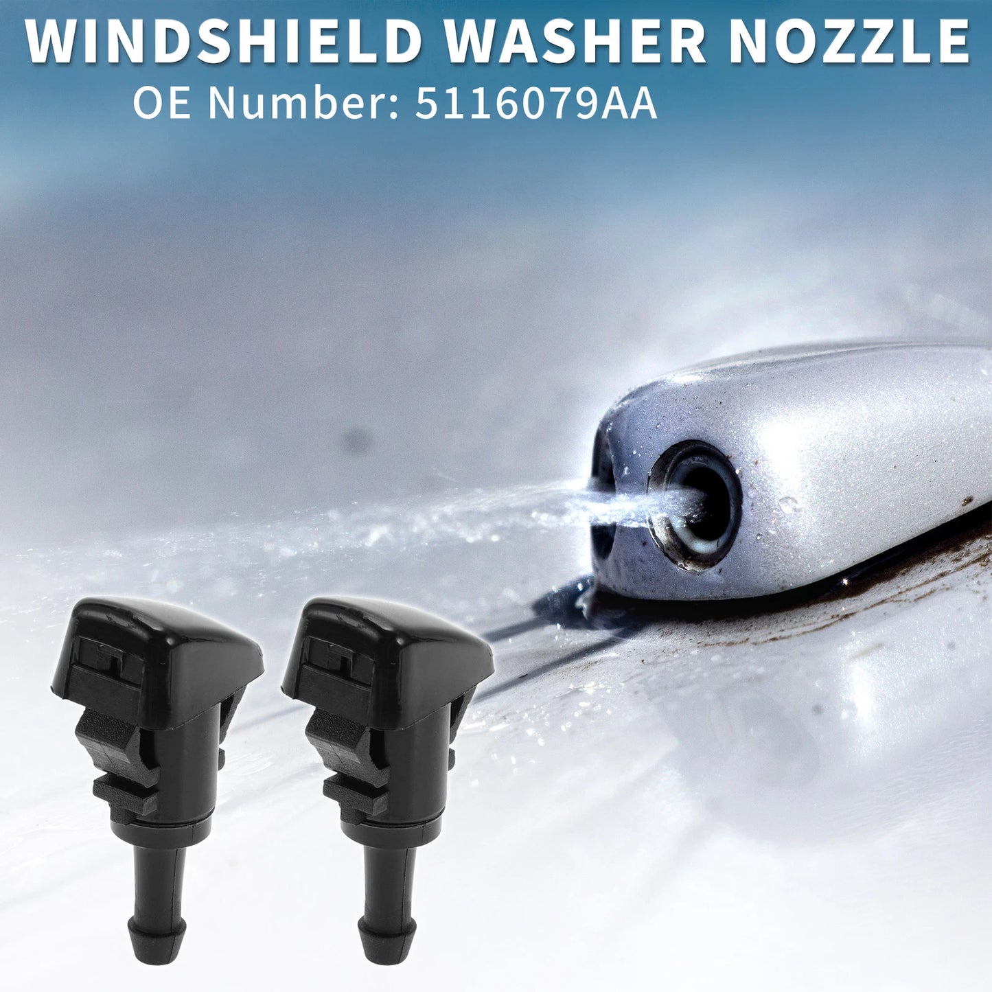 Front Windshield Washer Nozzles  for Chrysler Aspen (2007-2009)
