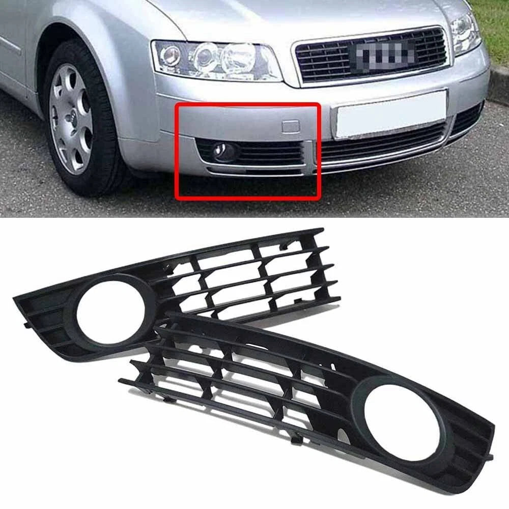Fog Light Grille Bezel Pair for 2002-2005 Audi A4 B6