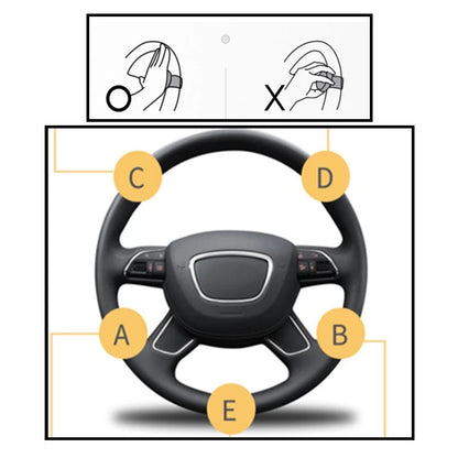 Steering Wheel Knob for Car - Silver Steering Aid for Enhanced Control