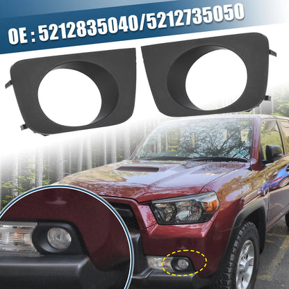 Pair Car Front Fog Light Grille Cover Trims Frame for Toyota