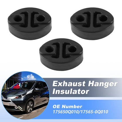 3 x Exhaust Pipe Rubber Bracket Hanger for Toyota Aygo (2005-2014)