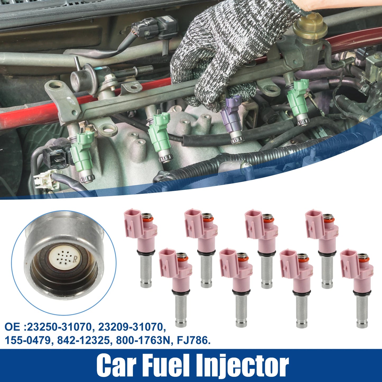 8 x Fuel Injector Nozzles for Lexus IS F (2008-2014)