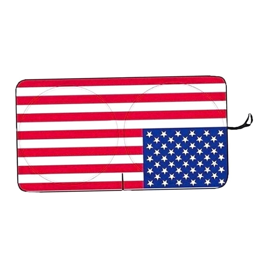 US Flag Front Windscreen Sunshade Cover for GMC Sierra (2014-2023)
