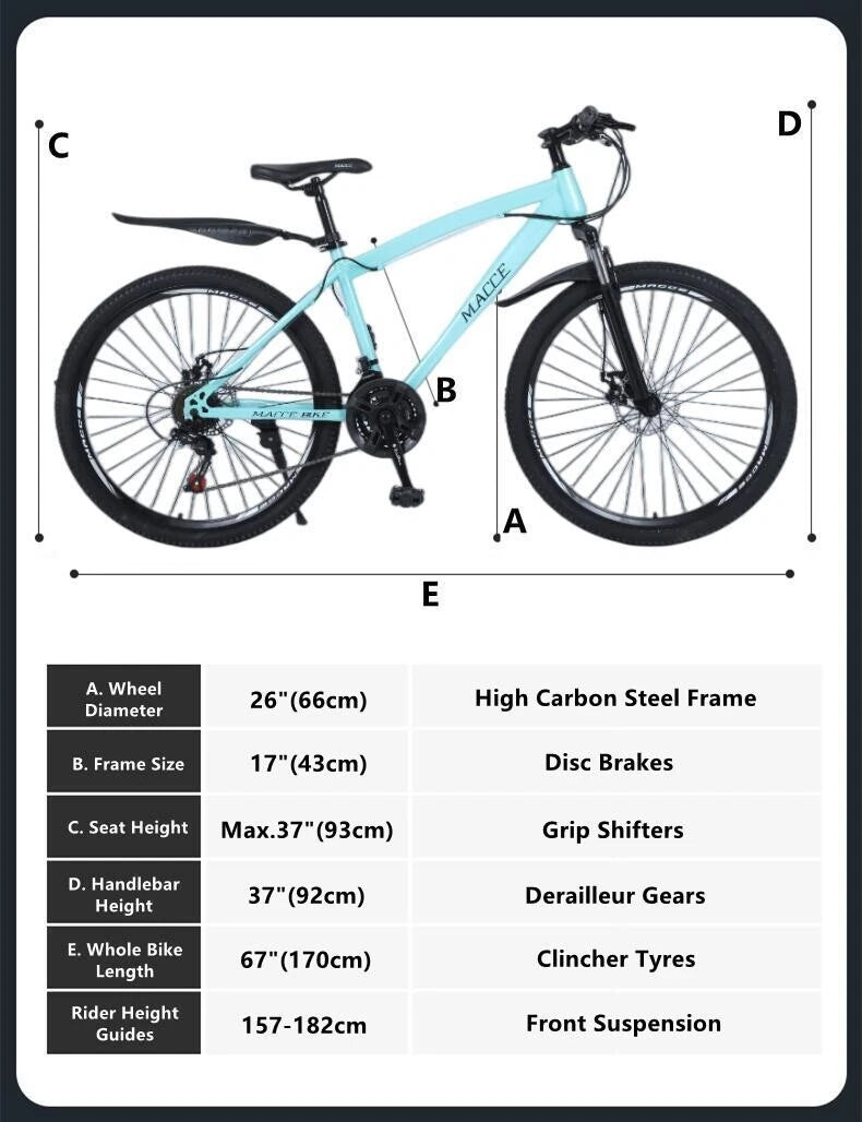 26" 21 Speed Mountain Bike for MACCE Forest Wolf (No Year Available)