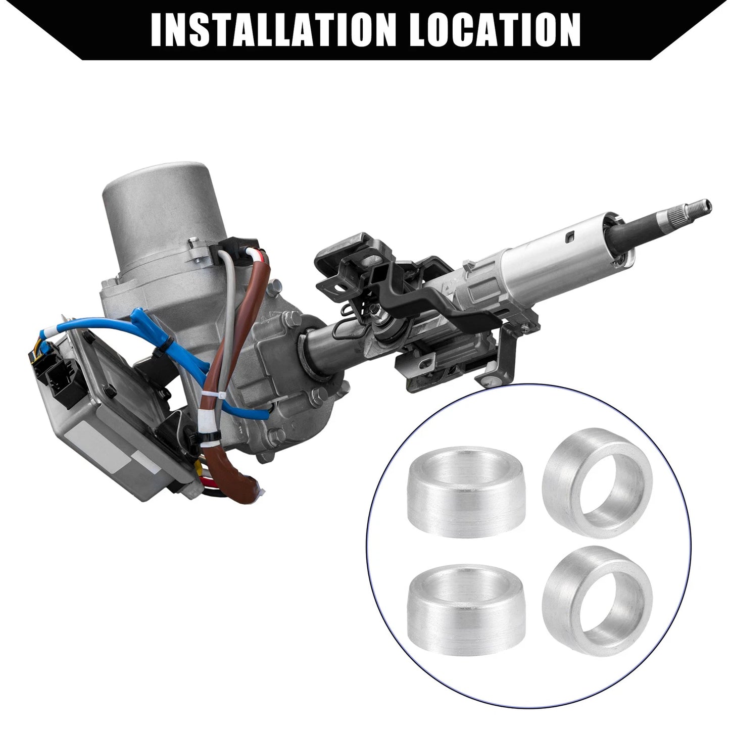Intermediate Steering Shaft Bushings 4 x for Dodge Ram 1500/2500
