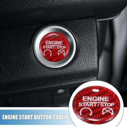 Engine Start Button Cover Trim for Ford Mustang (2015-2019) Red