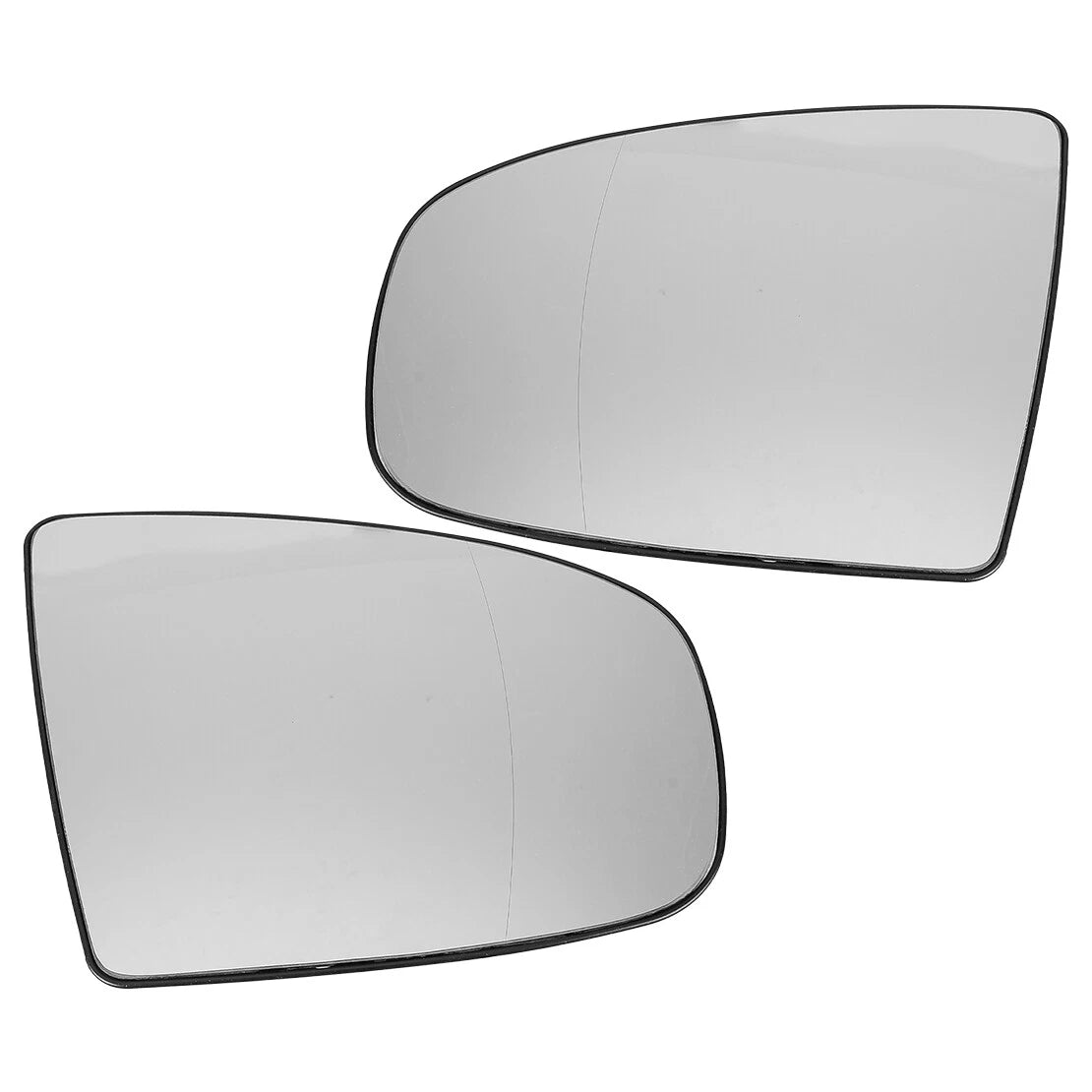 L & R Side Mirror Glass w/ Wiring for BMW X5 E70, X6 E71 (2007-2014)